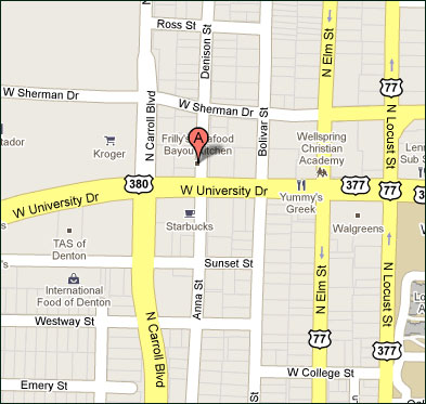 Frilly's Location Map